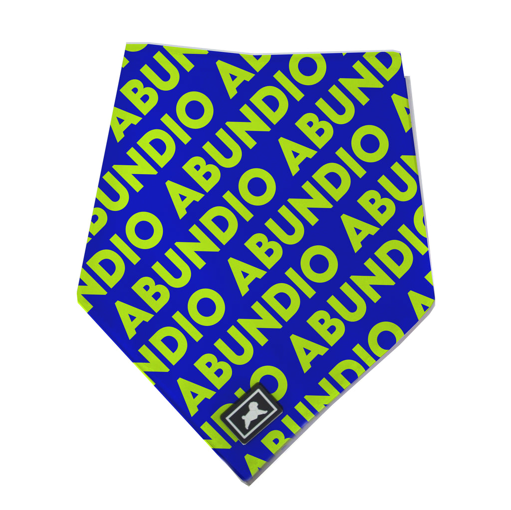 Bandana Perronalizada "Azul Rey + Lima"