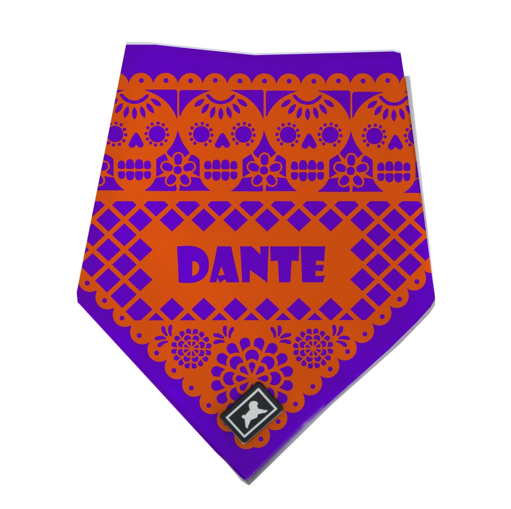 Bandana Perronalizada "Papel Picado Dia Muertos"