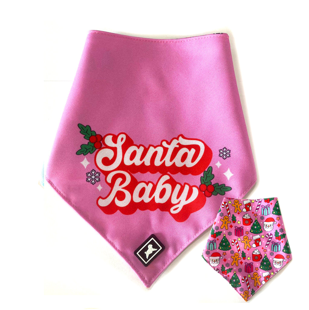 Bandana Reversible "Santa Baby"