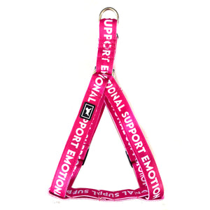 Arnés de tiras "Emotional Support Rosa"