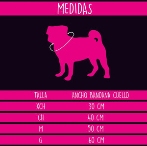Bandana Perronalizada "Fucsia+Rojo"