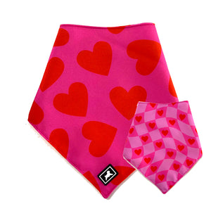 Bandana Reversible "Queen of Hearts"
